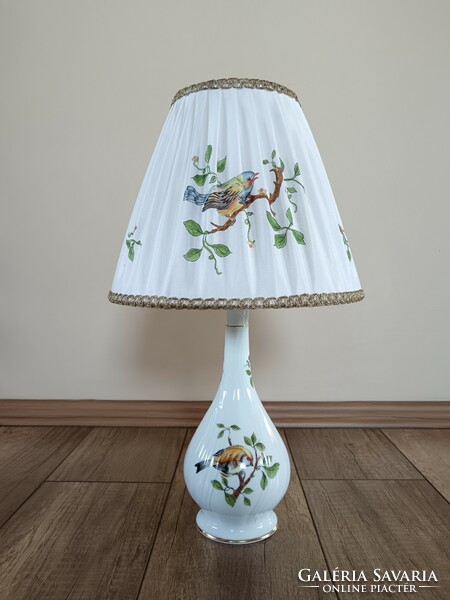 Raven Háza Rothschild bird pattern porcelain lamp