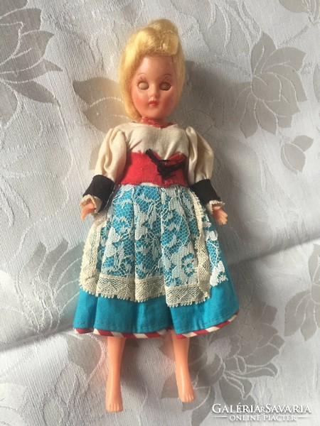 Old, retro, smaller size and a mini vintage doll, dolls in one