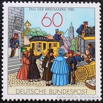 N1112 / Germany 1981 stamp day stamp postal clerk