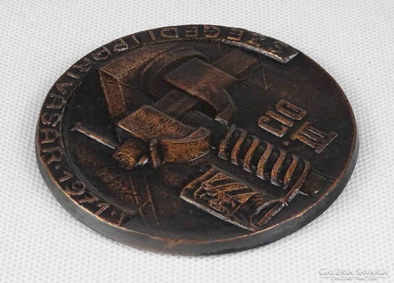 1R170 Szegedi ipari vásár III. díj 1971 bronz emlékplakett