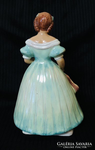 Déryné glazed ceramic figure 24 cm, defective