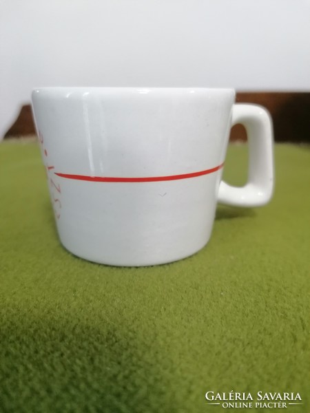 Kispest granite rare collector's piece Hungarian Red Cross mocha cup