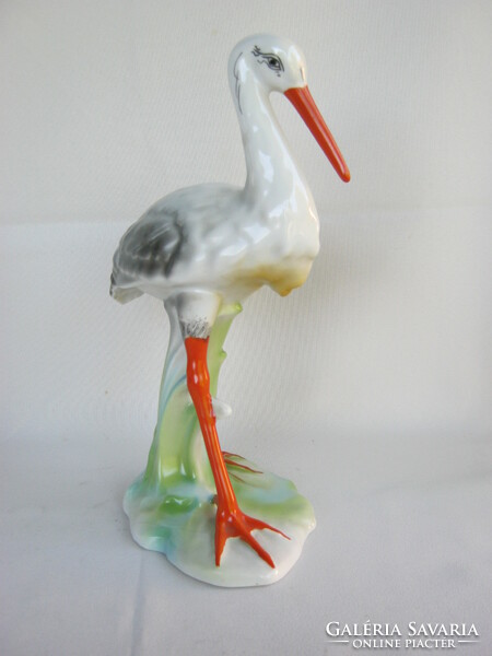 Porcelain large-sized stork 24 cm
