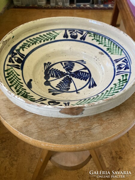 Rare folk bowl from Torda, diameter 24 cm