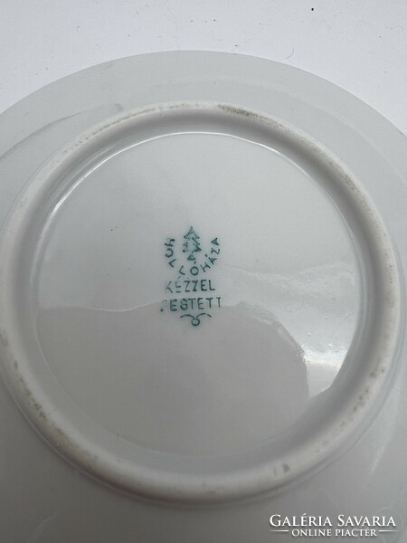 Hollóház porcelain plates, 3 pieces, 10 cm. 4983