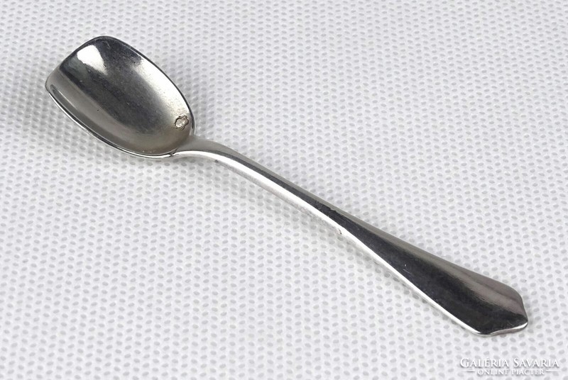 1R067 old marked 800 small silver spoon caviar spoon for cutlery set