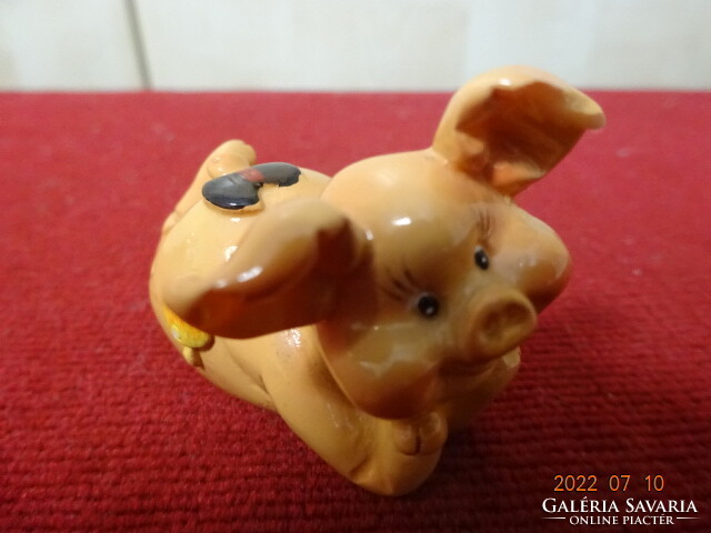German glazed ceramic lucky pig. He has! Jokai.