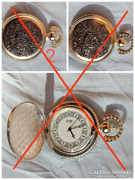 Decorative replica pocket watches, 9 pcs, together or separately.