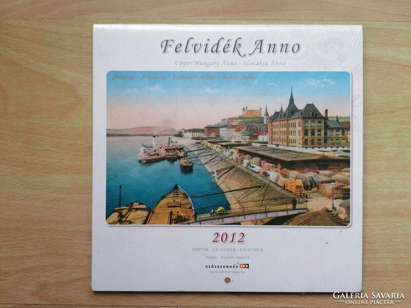Felvidék anno - unopened calendar for 2012, 12 pages, with pictures of 12 cities in Felvidék