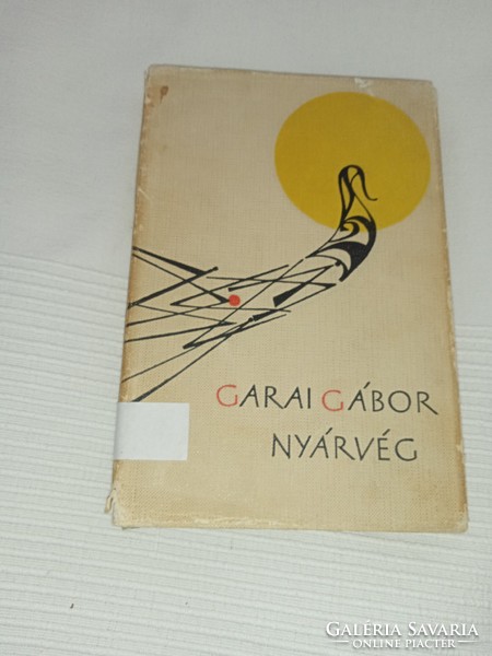Gábor Garai - summer's end - fiction book publisher, 1965
