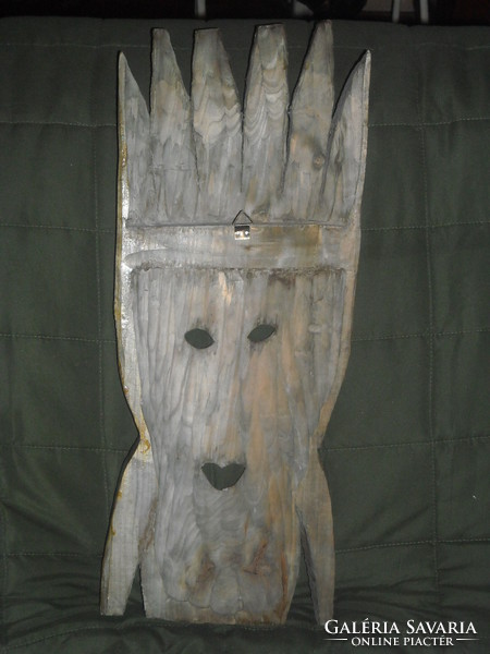 Fali indián maszk fából,55x20x8cm