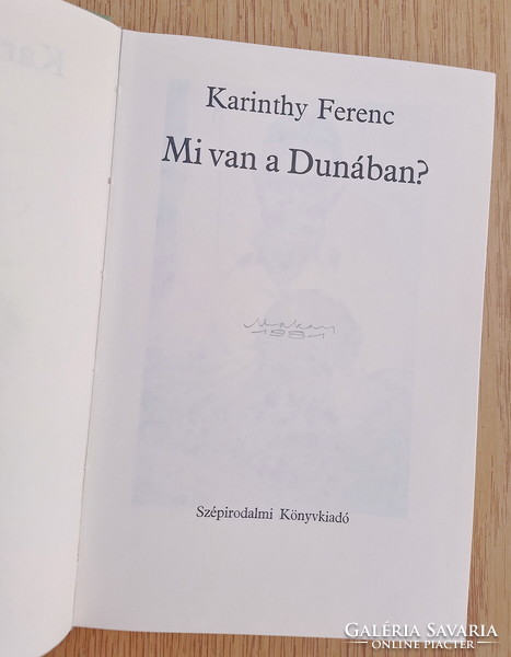 Karinthy Ferenc - Mi van a Dunában?
