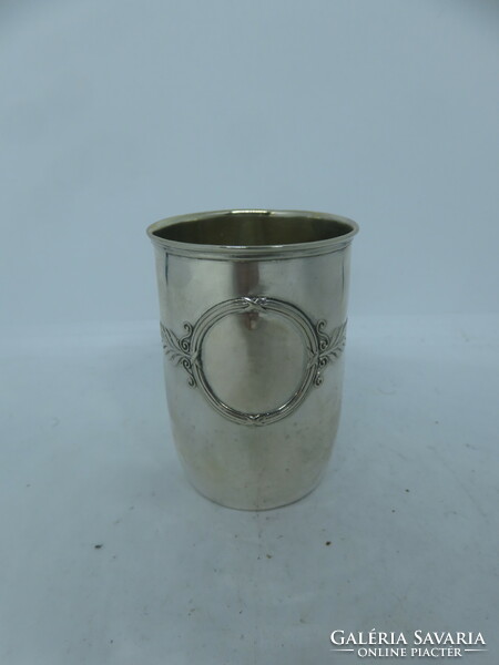 German silver Art Nouveau baptism cup