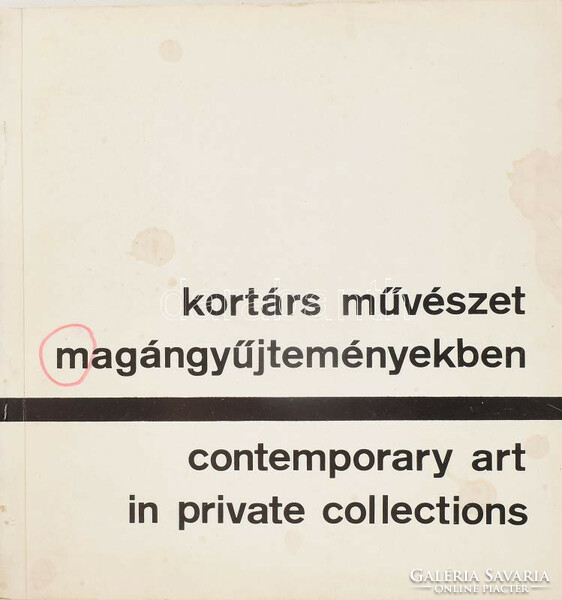 Jenő Fitz (ed.): Contemporary art in private collections. Székesfehérvár, 1975,
