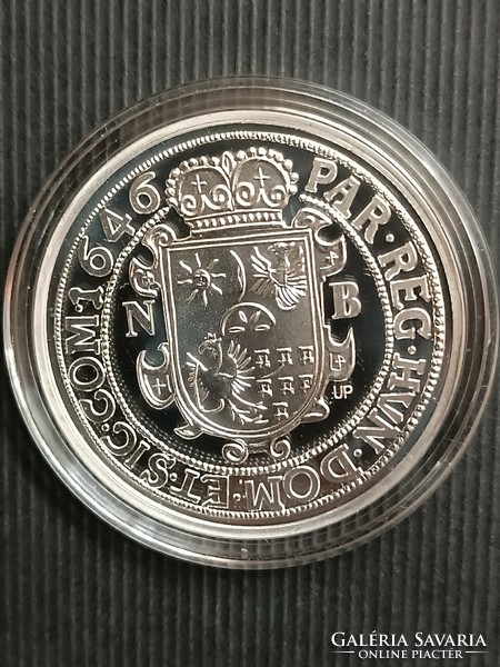 Magyar tallérok utánveretben I. Rákóczi György tallérja 1646 .999 ezüst