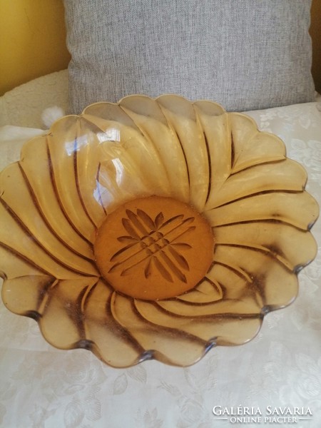 Beautiful amber bowl 26cm