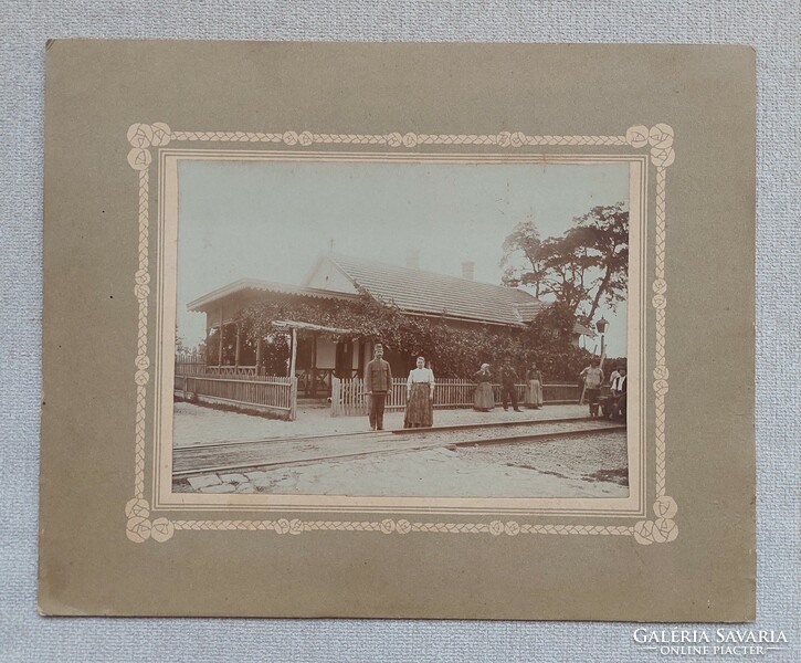 Jánoszállás train station approx. 100-year-old photo