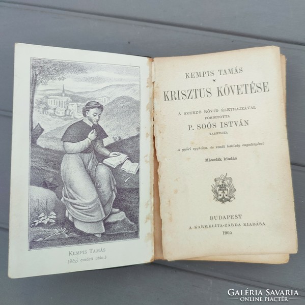Tamás Kempis - following Christ 1905 p. István Soós 2nd Edition
