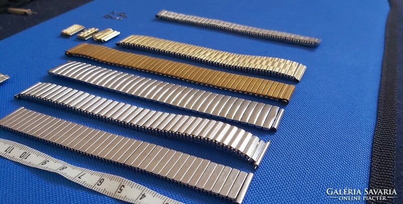 18 mm flexible retro metal watch strap