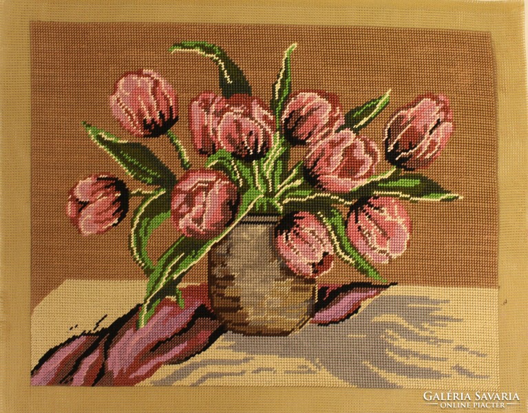 Tulipános gobelin