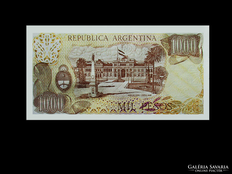 Unc - 1000 pesos - argentina - 1982 (with image of san martin) - read!