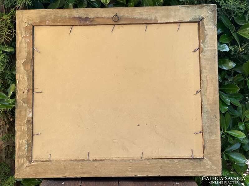 GUZSIK ÖDÖN:ÓBUDAI UTCA RÉSZLET 52x62cm!!