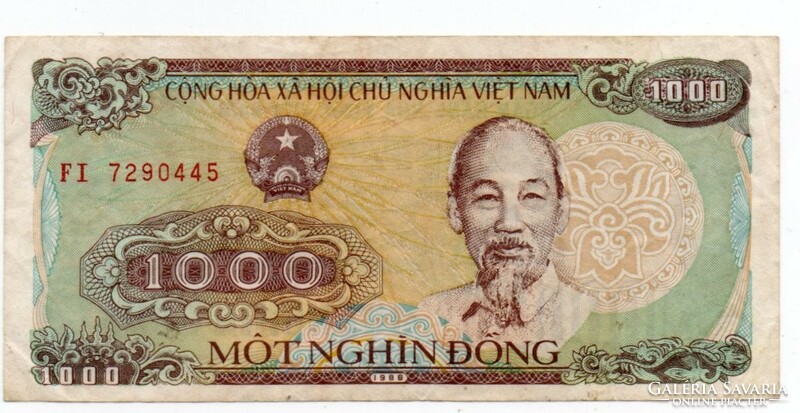 1.000     Dong    1988     Vietnám