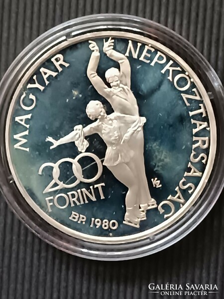 200 forint 1980. Téli Olimpia PP - Certi nélkül