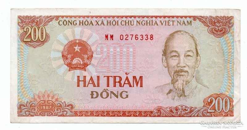 200     Dong    1987     Vietnám