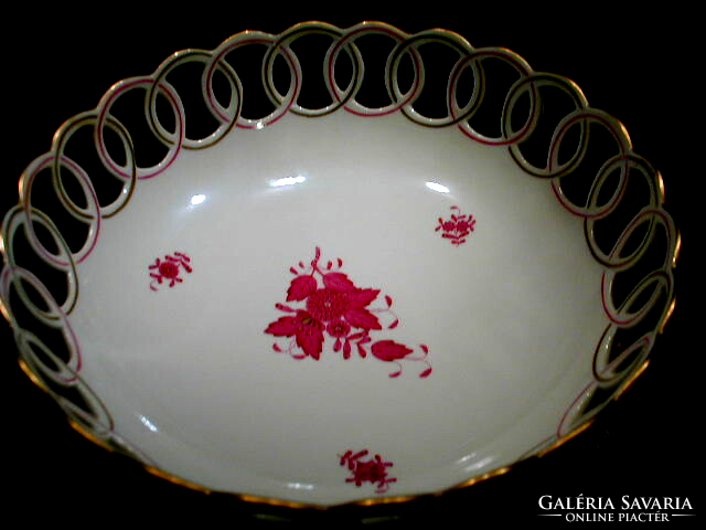 Herend Apony pattern serving bowl 8 cm high, diameter 23 cm