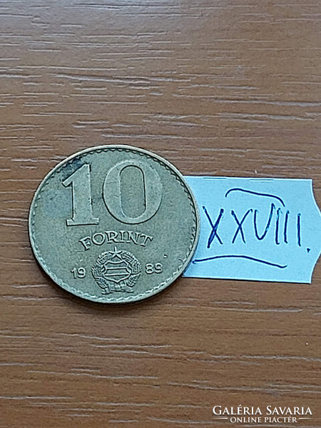 Hungarian People's Republic 10 forints 1989 aluminium-bronze xxviii
