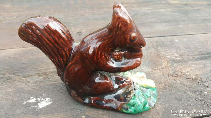 Old ceramic squirrel