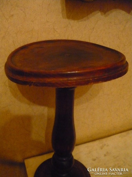 Old wooden pedestal