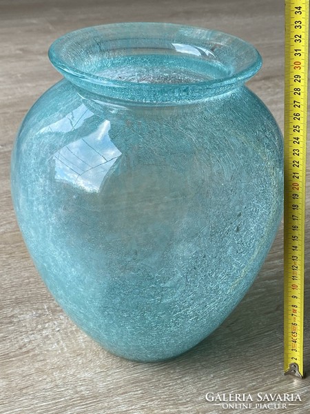 Karcagi fátyolüveg váza - hatalmas