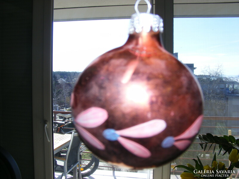 Old approx. 50-year-old Christmas decoration, Christmas tree ornament, 5 balls