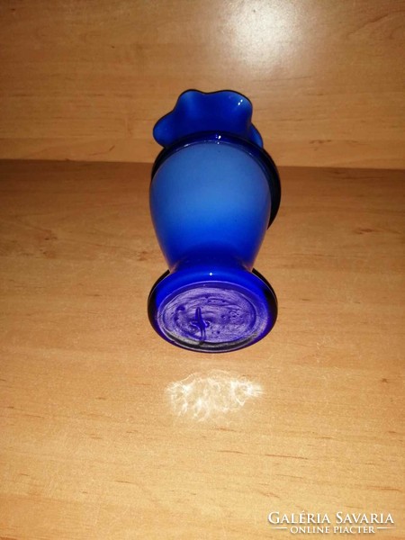 Muranoi kék üveg váza - 20 cm magas (1/d)