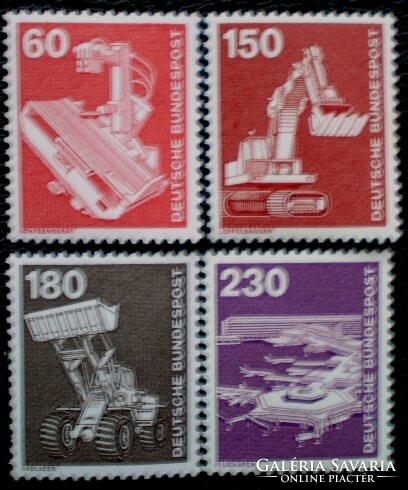 N990-4 / Németország 1978 Ipar és Technika bélyegsor postatiszta