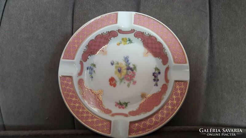 Bavaria porcelain ashtray, pink