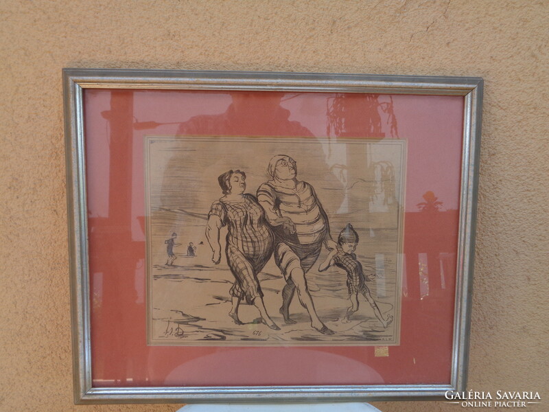 Caricature, marked, 40 x 32 cm with frame 43.5 x 35.5 cm