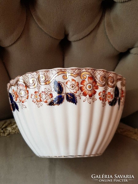 Antique English porcelain large sugar bowl or bowl