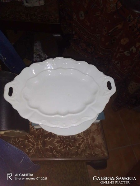 Flawless large-scale baked porcelain bowl