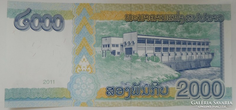 Laos 2000 kip 2011 unc