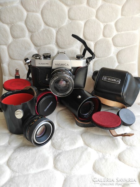 Yashica vintage camera and lens package legacy of 