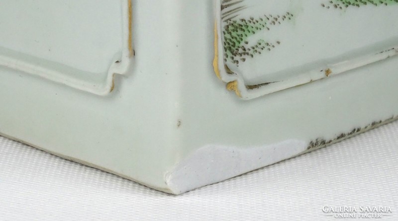 1Q467 Régi nagyméretű keleti porcelán díszváza 28 cm