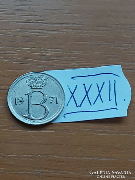 Belgium belgique 25 centimes 1971 xxxii