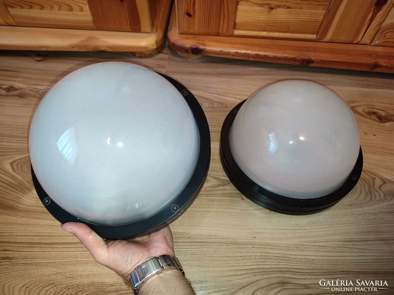 New 80's pair thorn concept a ip65 e27 globe industrial hemispherical metal milk glass ceiling lamp