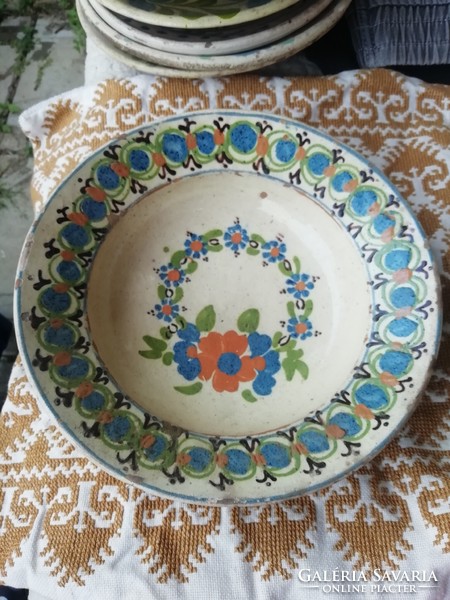 Old folk earthenware plate from Transylvania 8.Collection