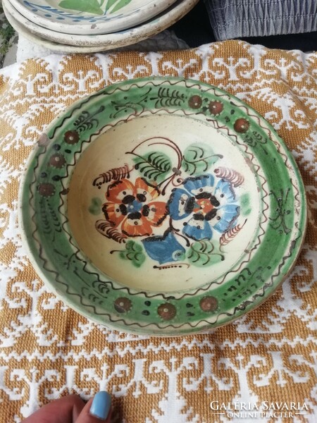 Old folk earthenware plate from Transylvania 5th Collection