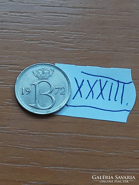 Belgium belgie 25 centimes 1972 xxxiii