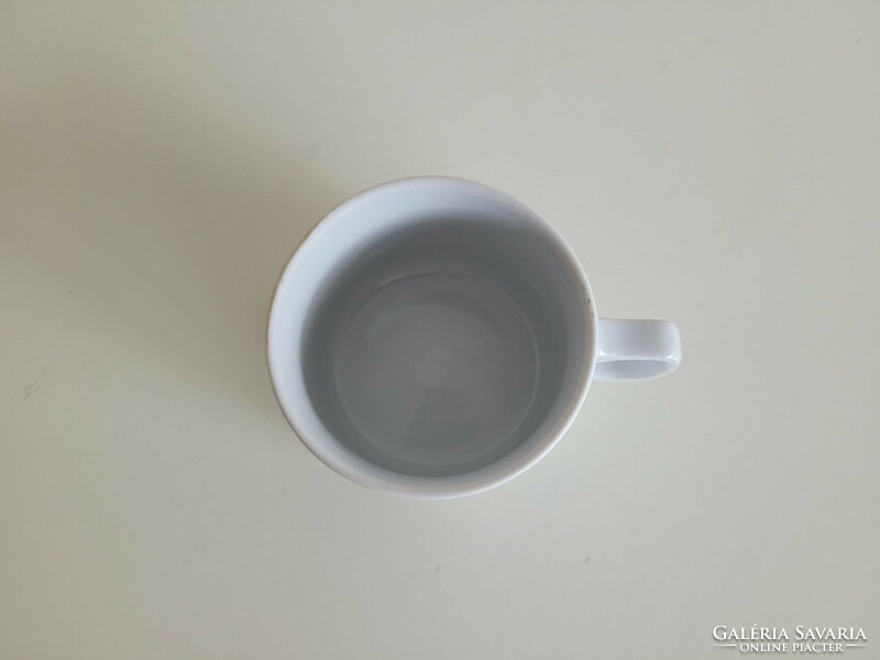 Retro Zsolnay kávés csésze kék szív mintával